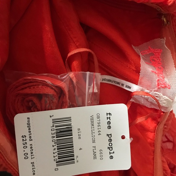 NWT free people morning dove mini dress size 4 - Picture 7 of 8